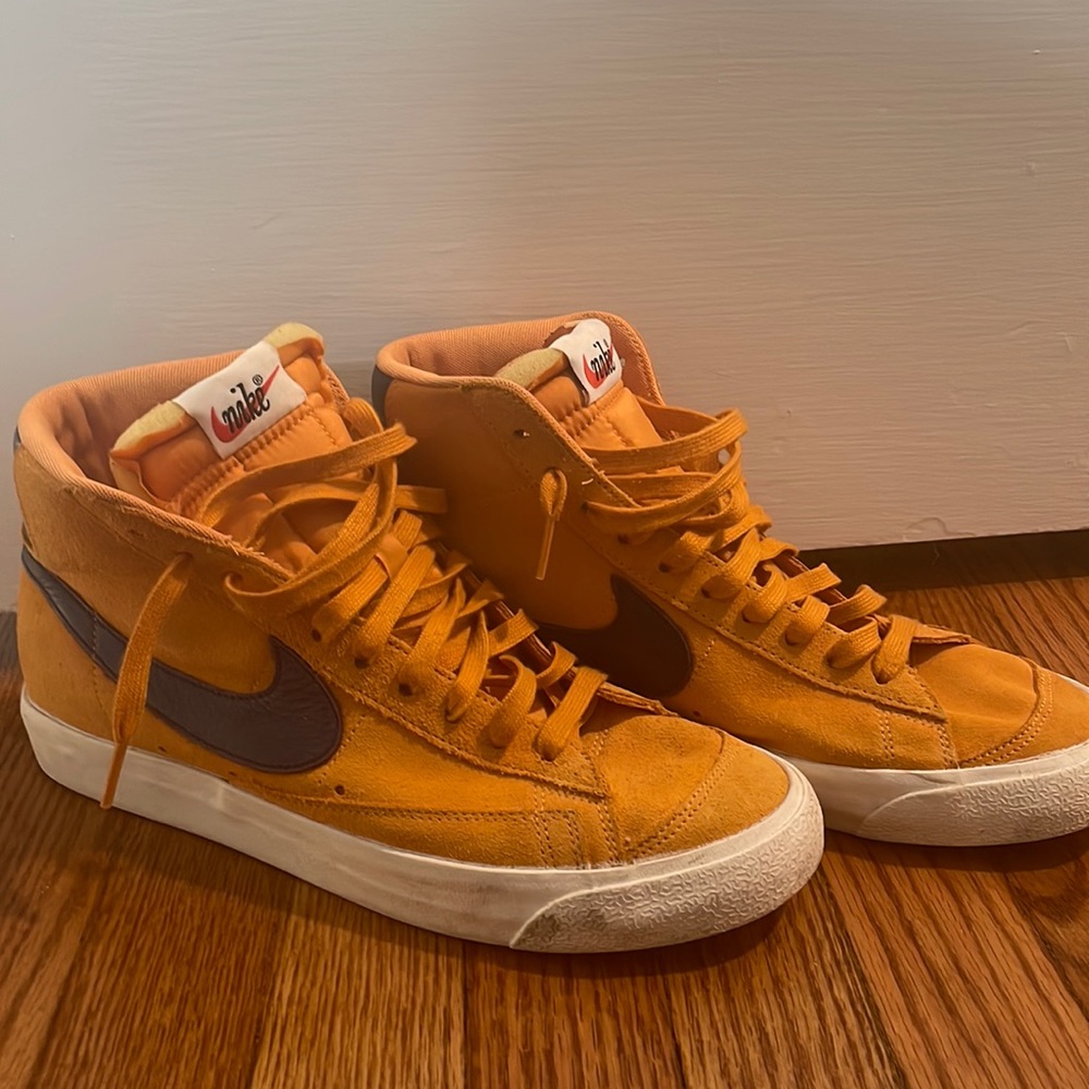Orange Nike High Tops